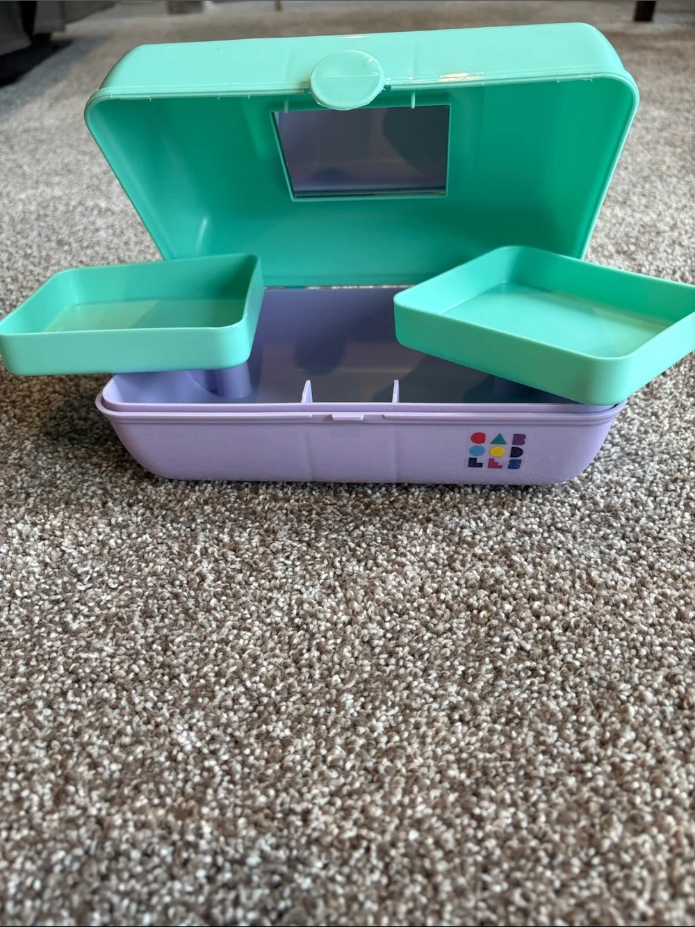 Caboodles Mint, Lavender & Peach Kids Carry Case